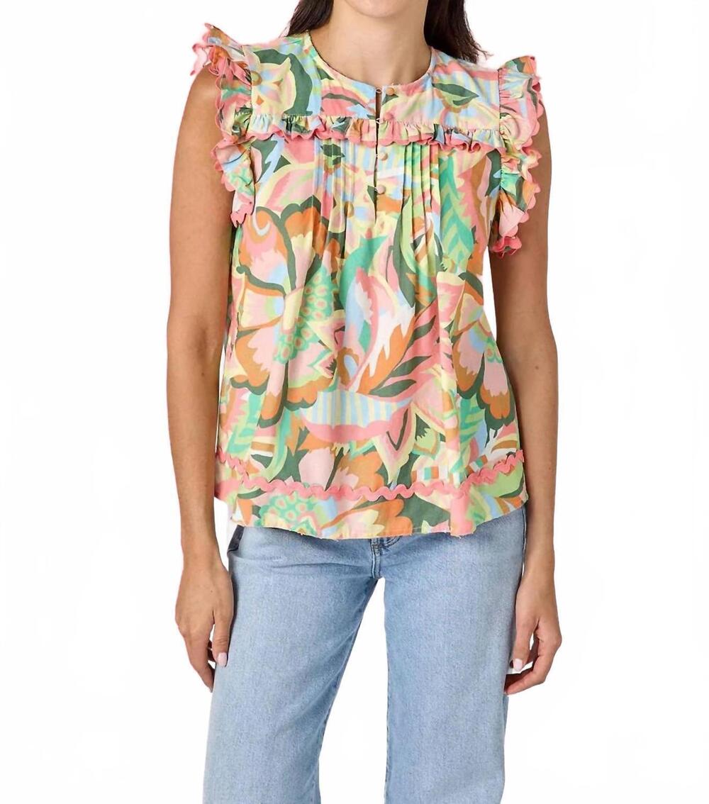 NEW CROSBY BY MOLLIE BURCH maybel classic crew neck top in bazaar